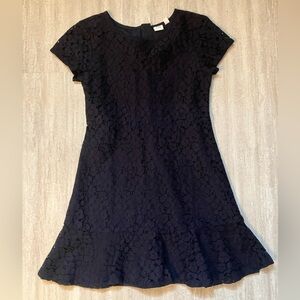 GAP Kids navy lace short-sleeve dress